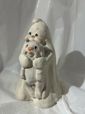 Dreamsicles Ghost and Scaredy Cat Cast Art Halloween Decor